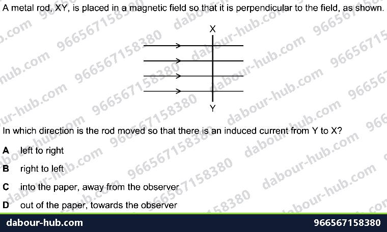 IGCSE Physics 4.5.1 ELECTROMAGNETIC INDUCTION - Question 10
