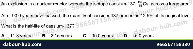 IGCSE Physics 5.1.2 THE NUCLEUS - Question 5