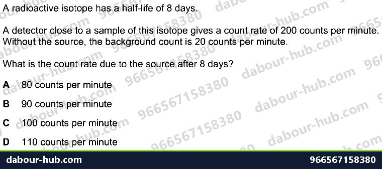 IGCSE Physics 5.1.2 THE NUCLEUS - Question 8