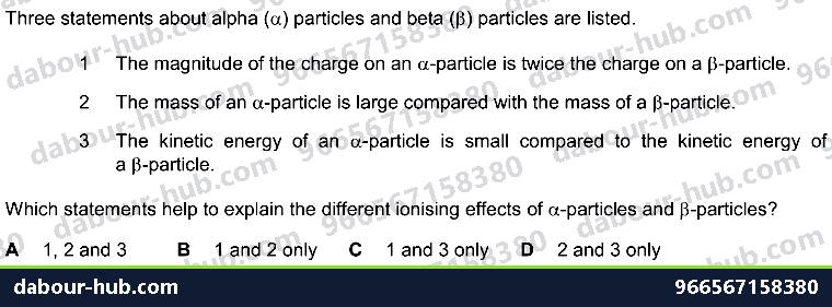 IGCSE Physics 5.2.2 THE THREE TYPES OF NUCLEAR EMISSION - Question 7