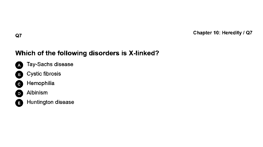 Which of the following disorders is X-linked?
