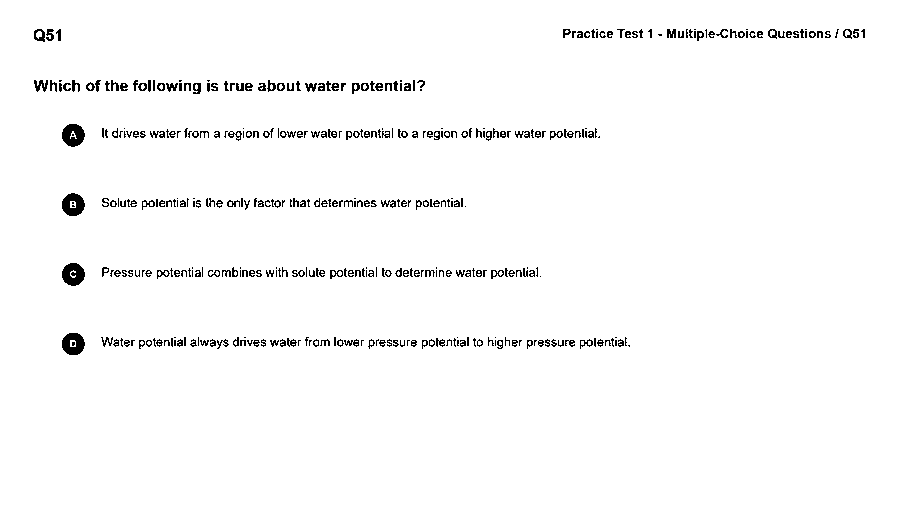 Which of the following is true about water potential?
