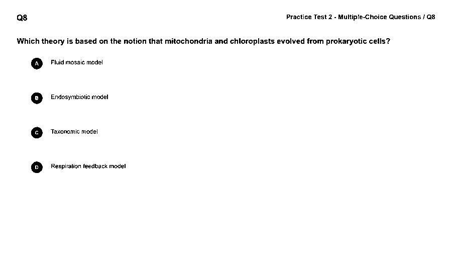 Which theory is based on the notion that mitochondria and chloroplasts evolved from prokaryotic cells?