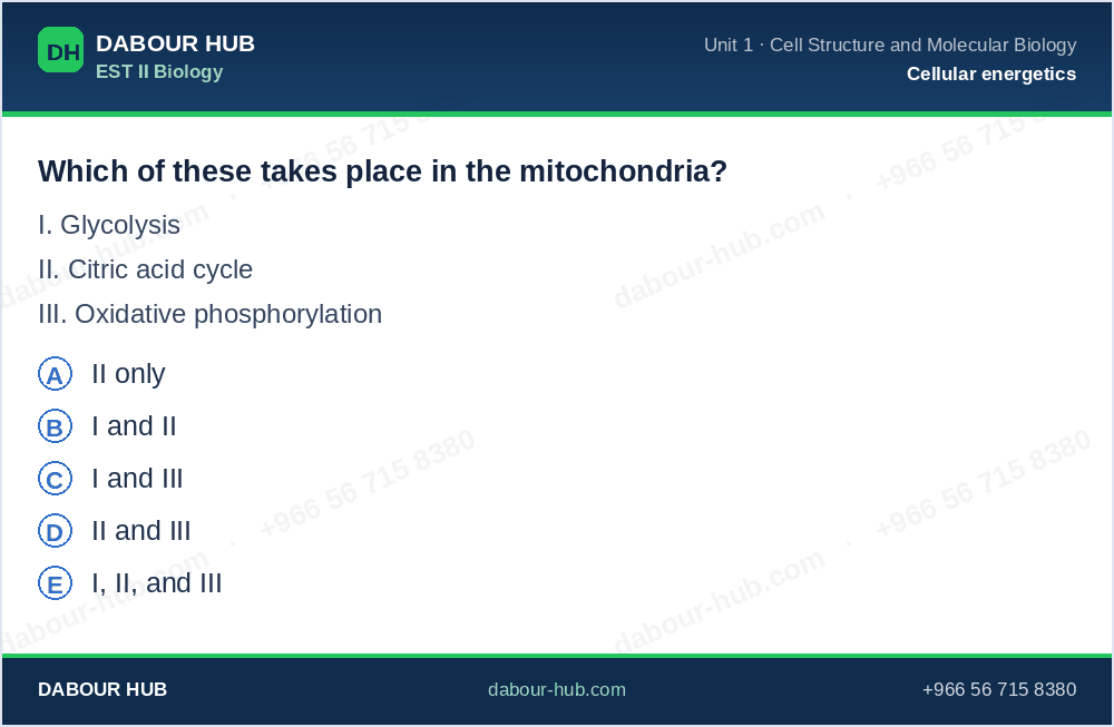 SAT Biology - Question 089