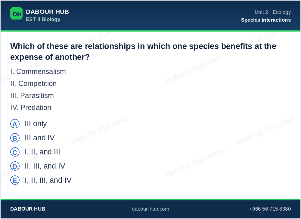 SAT Biology - Question 230